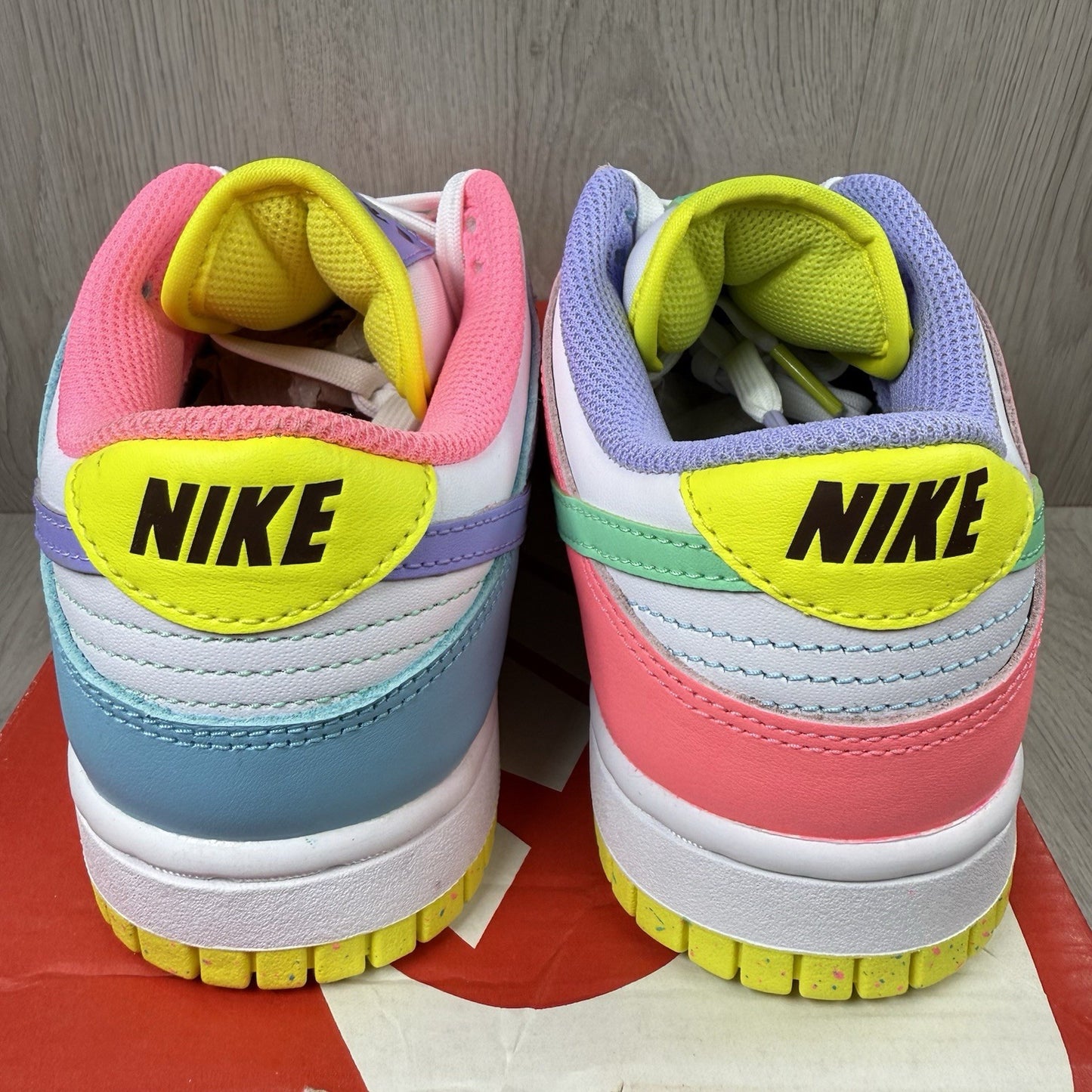 Nike Dunk Low SE Trainers Easter Candy White Size UK3 US5.5 EU36 DD1872-100