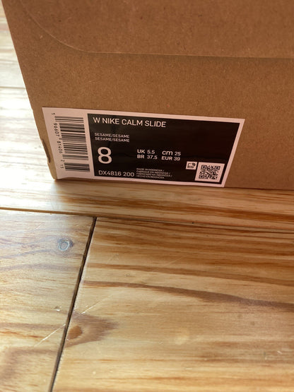 Nike Calm Slide Sandal Sliders Sesame Size UK5.5 US8 EU39 DX4816-200 NEW