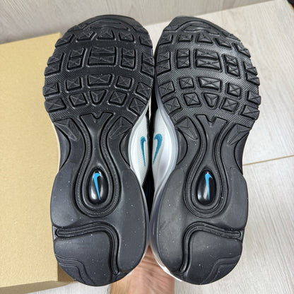 Nike Air Max 97 Trainers Black Hyper Blue Aqua Size UK4 US4.5 EU36.5 921522-019