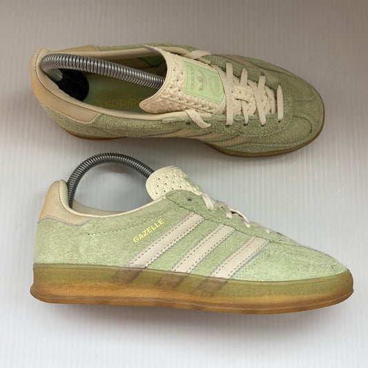 Adidas Gazelle Indoor Womens Trainers Green Gum UK4 US5.5 EU36 2/3 IE2948 NEW