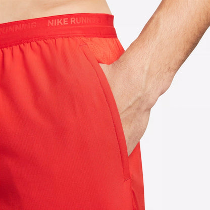 Nike Stride Dri-FIT 7” Inch Brief-Lined Running Shorts Red Size Small DM4761-657