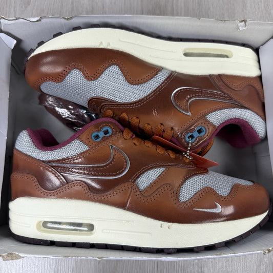 Nike Air Max 1 Patta The Next Wave Dark Russet Size UK4 US4.5 EU36.5 D09549-200