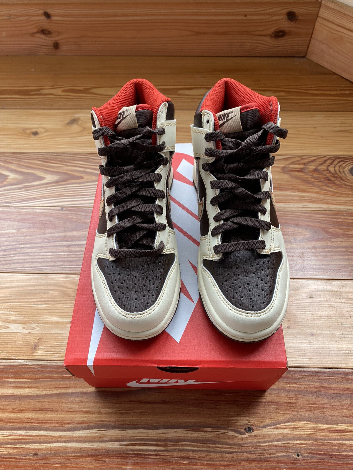 Nike Dunk High Trainers Baroque Brown UK5.5 US6 EU38.5 DB2179-200