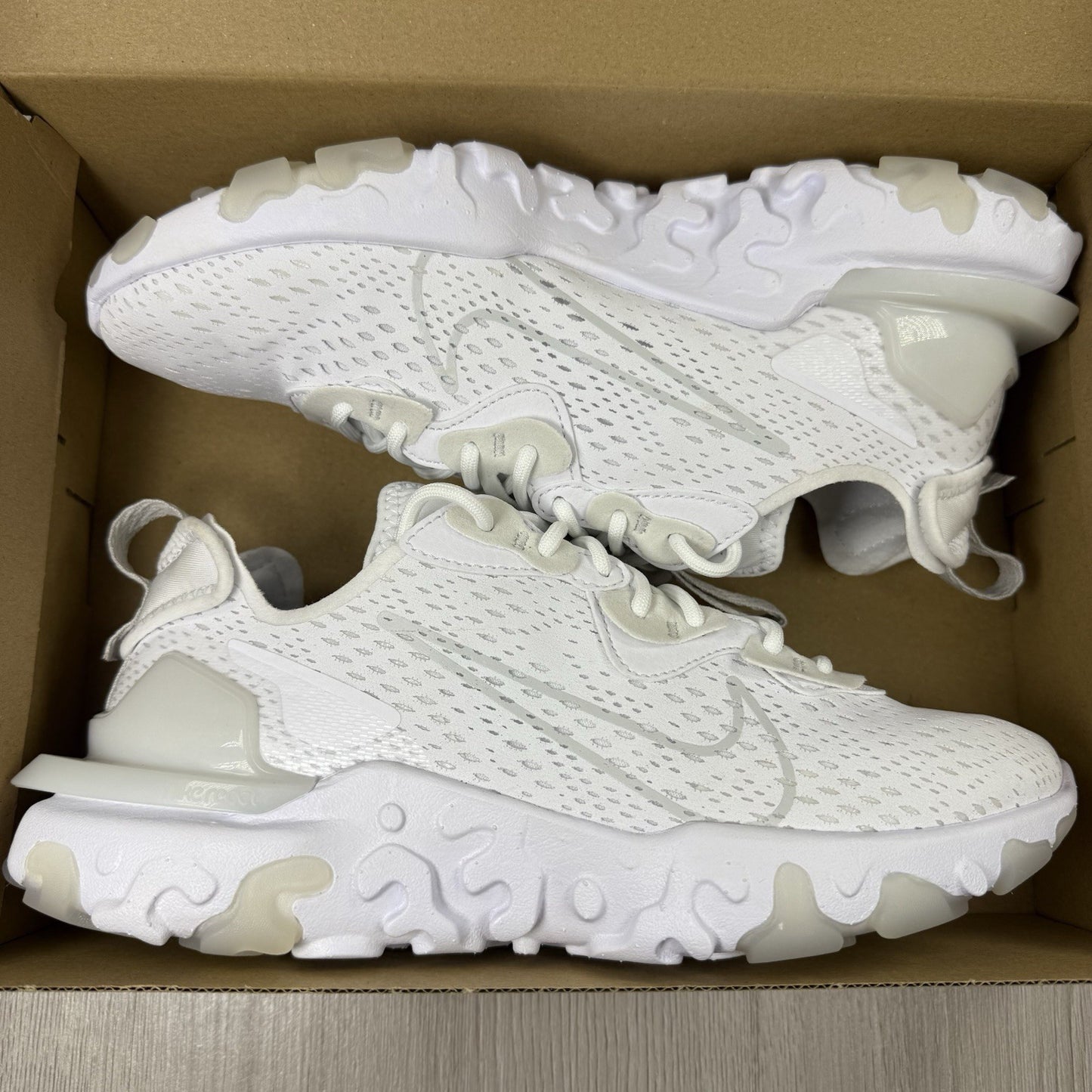 Nike React Vision Trainers White Light Smoke Size UK6.5 US7.5 EU40.5 CD4373-101