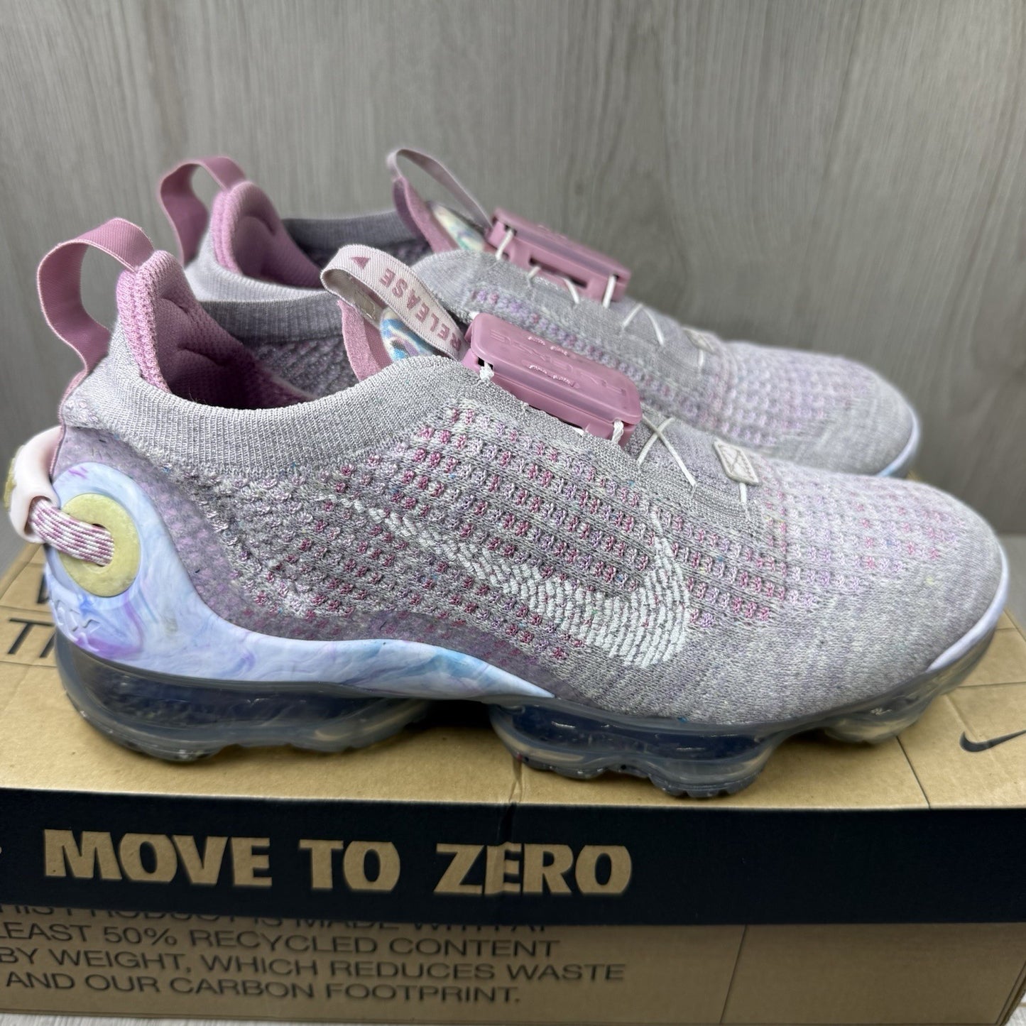 Nike Air VaporMax 2020 FK Trainers Light Arctic Pink UK6 US8.5 EU40 CT1933-500