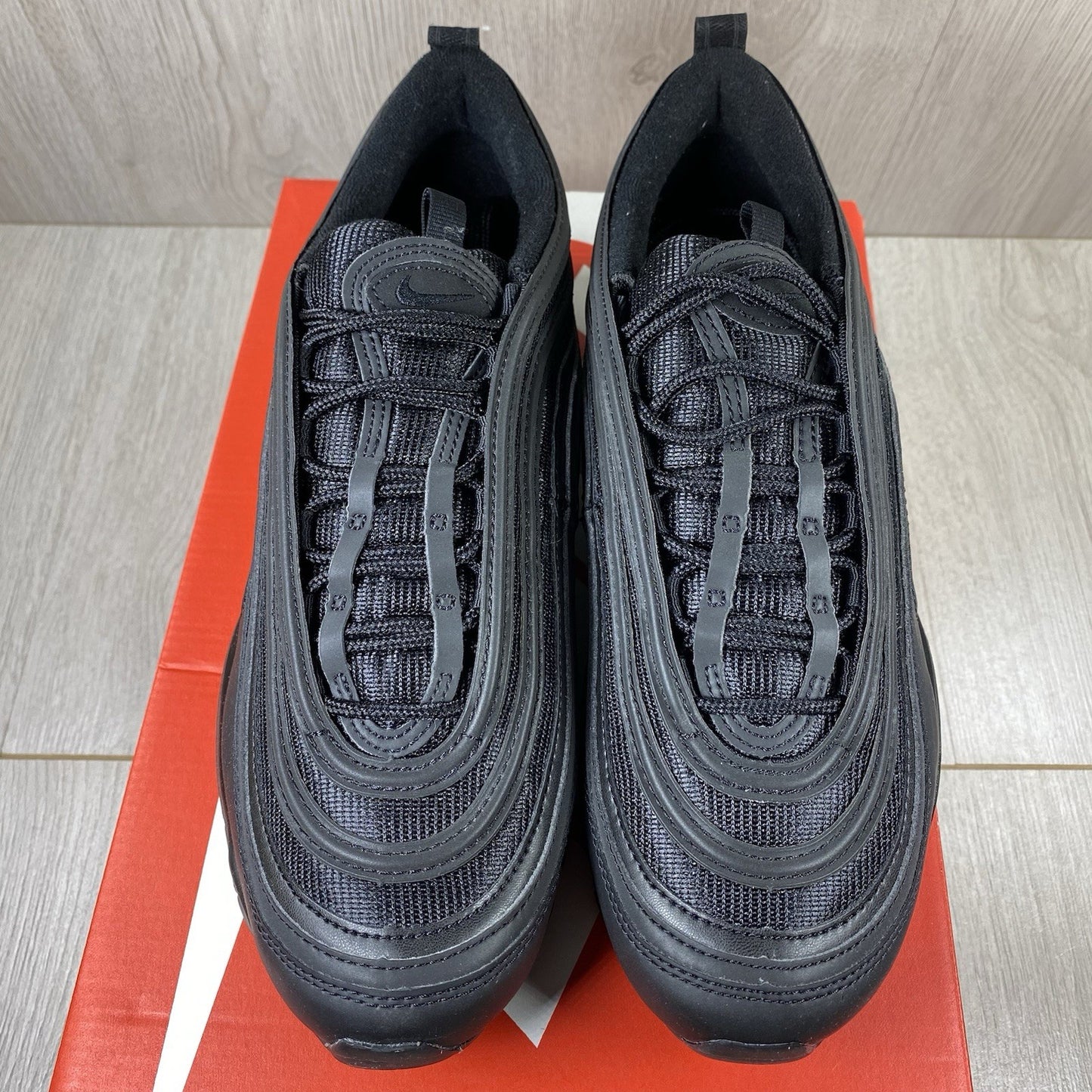 Nike Air Max 97 Trainers Shoes Triple Black Size UK10.5 US11.5 EU45.5 BQ4567-001