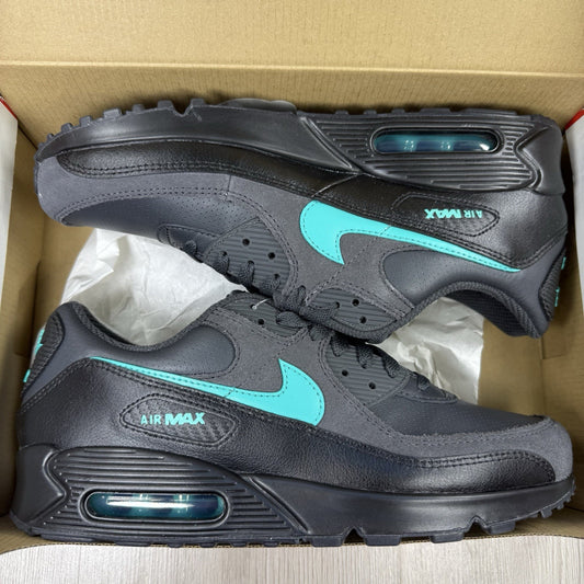 Nike Air Max 90 Trainers Black Clear Jade Size UK10.5 US11.5 EU45.5 IF0670-002