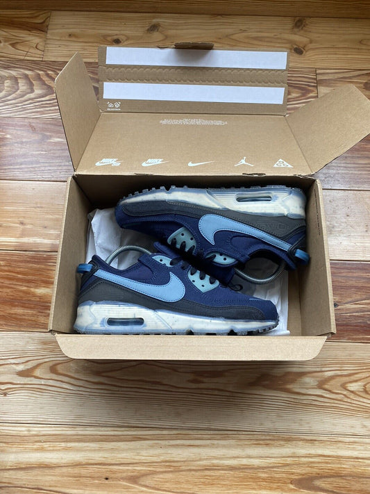 Nike Air Max 90 Terrascape Mens Trainers Navy Blue UK6 US6.5 EU39 DV7413-400 NEW