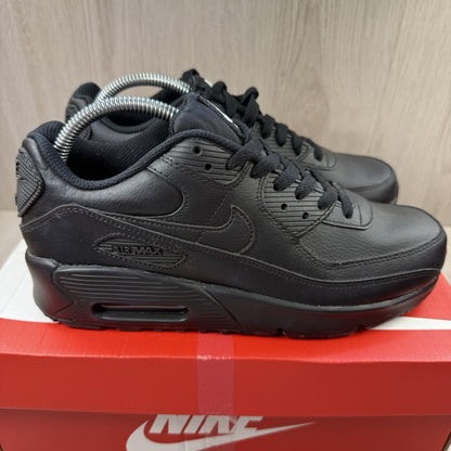 Nike Air Max 90 Trainers Triple Black Size UK3 US3.5 EU35.5 HF6358-001 🆕✅
