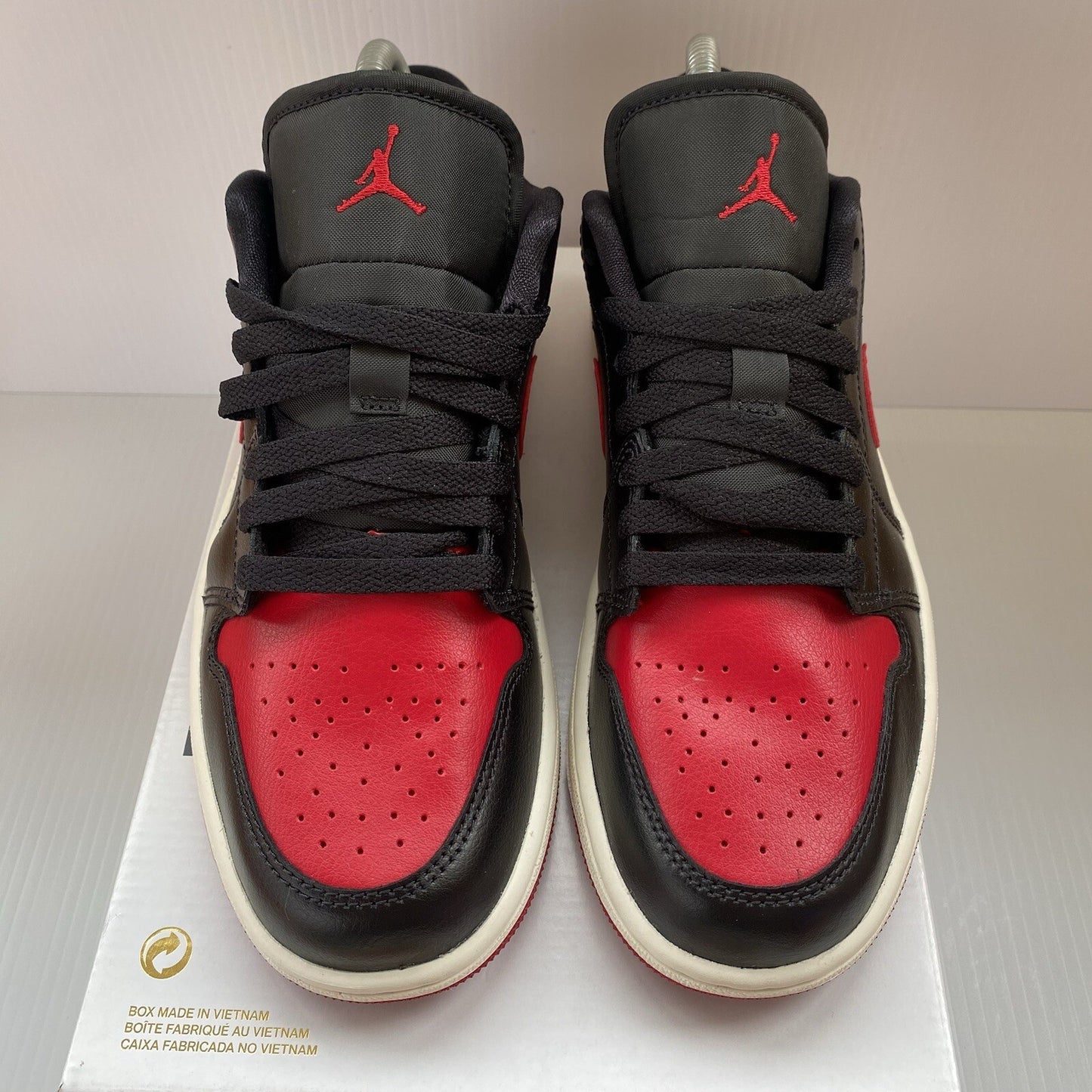Nike Air Jordan 1 Low Trainers Bred Sail Size UK5 US7.5 EU38.5 DC0774-061