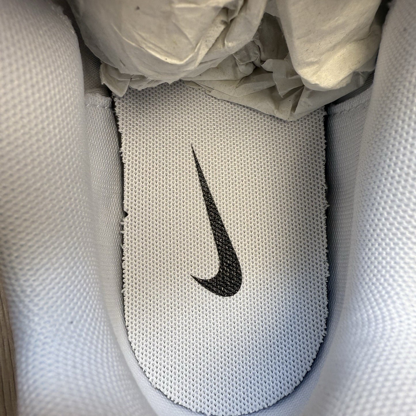 Nike P-6000 White Metallic Silver Black Trainers Size UK6.5 US7.5 CD6404-107