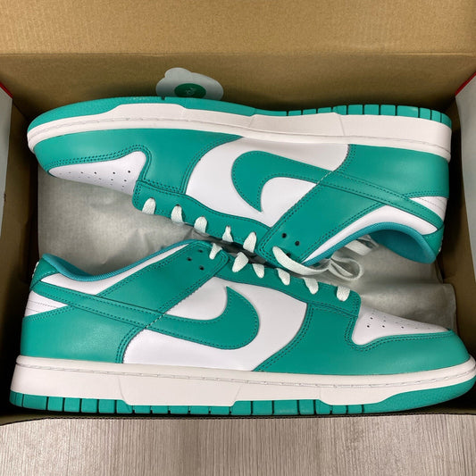Nike Dunk Low Clear Jade Trainers Size UK11.5 US12.5 EU47 DV0833-101
