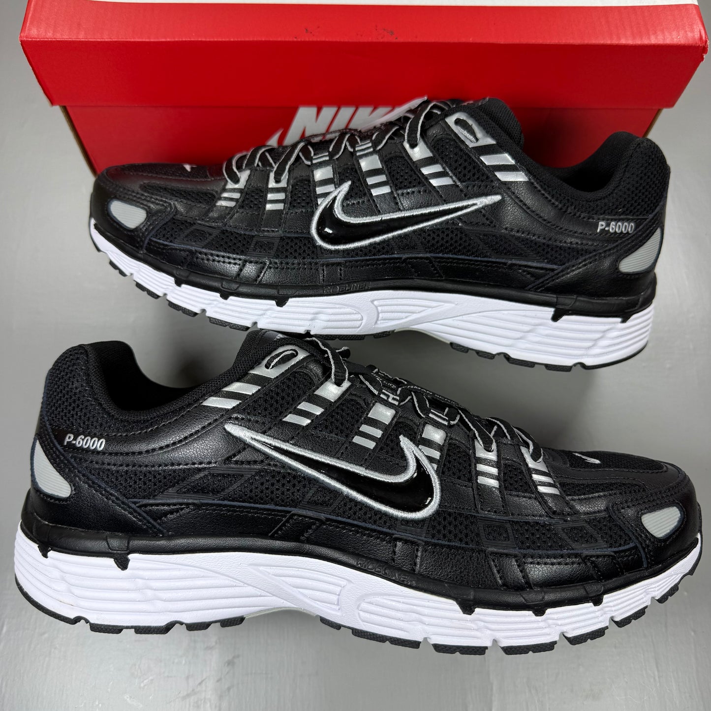 Nike P-6000 Black White Metallic Silver CD6404-026