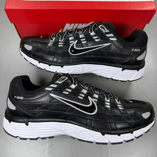 Nike P-6000 Black White Metallic Silver CD6404-026