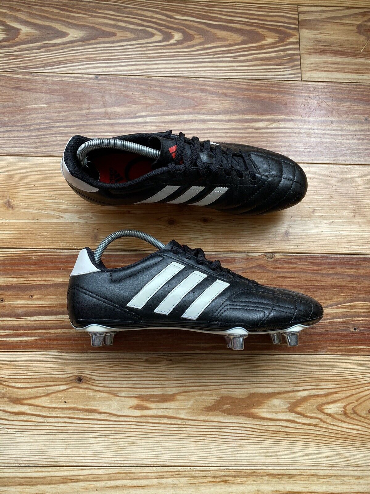 ADIDAS GOLETTO IV MENS FOOTBALL BOOTS BLACK UK8 US8.5 EU42 Q23875 2012 RARE NEW