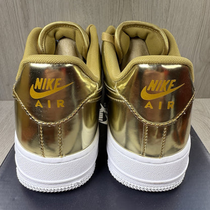 Nike Air Force 1 Low Trainers Metallic Gold Size UK6.5 US9 EU40.5 CQ6566-700
