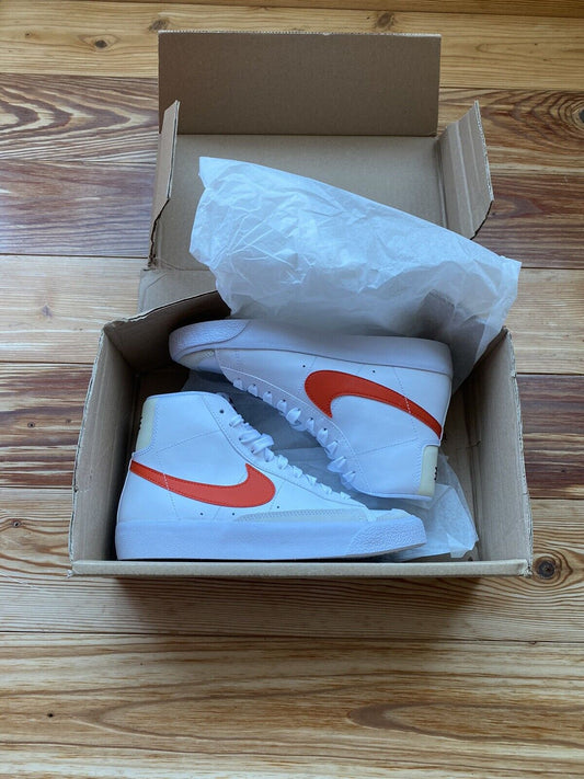 Nike Blazer Mid '77 Kids Unisex Trainers White UK4.5 US5 EU37.5 DA4086-110 NEW