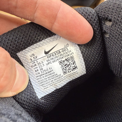 Nike Air Max 90 Trainers Triple Black Size UK3 US3.5 EU35.5 HF6358-001 🆕✅