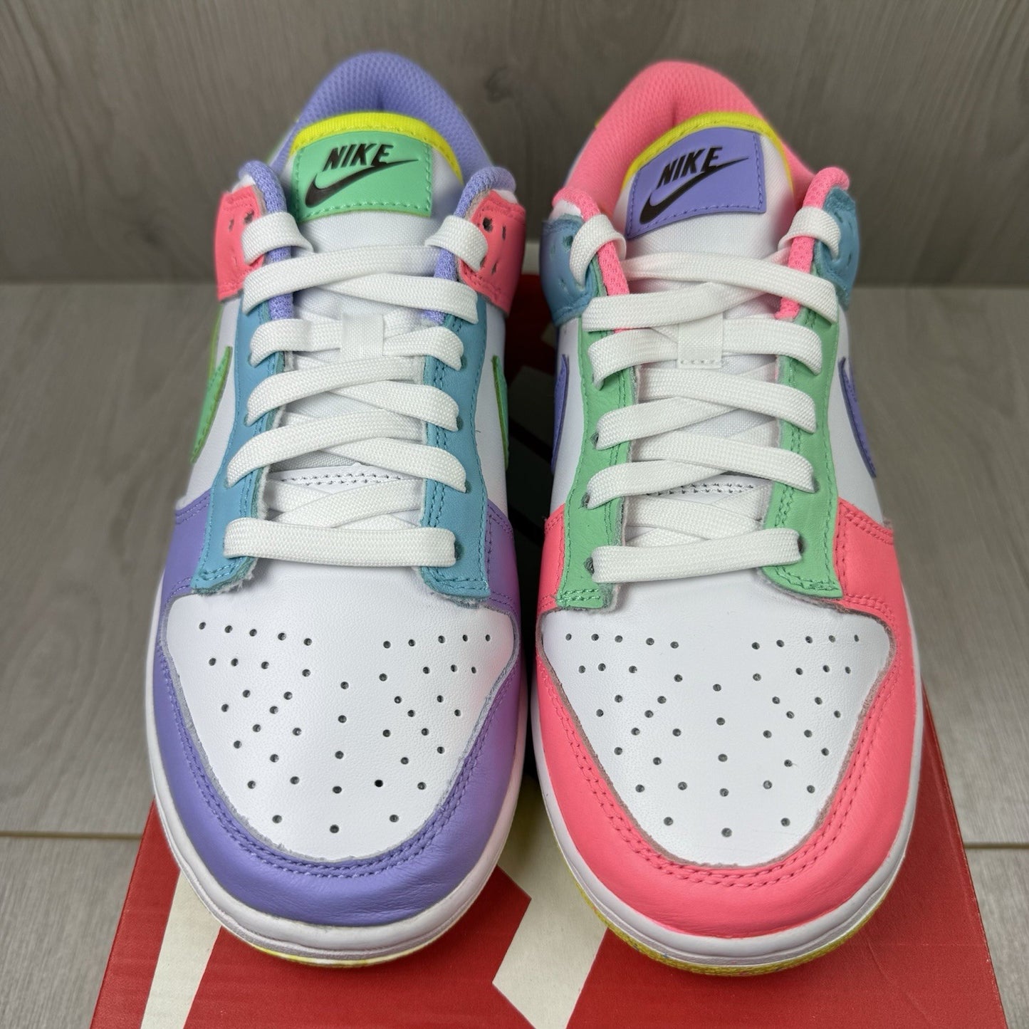 Nike Dunk Low SE Trainers Easter Candy White Size UK3 US5.5 EU36 DD1872-100