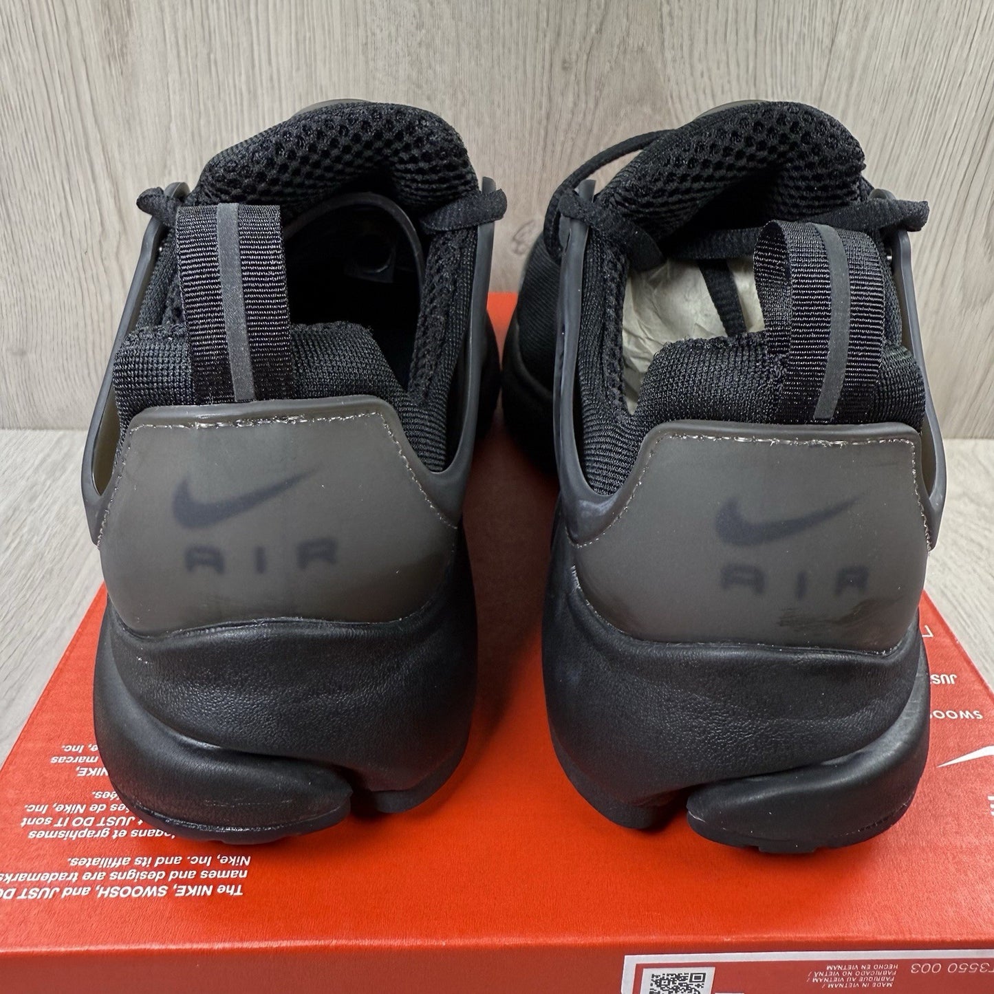 Nike Air Presto Trainers Triple Black Size UK3.5 US4 EU36 CT3550-003