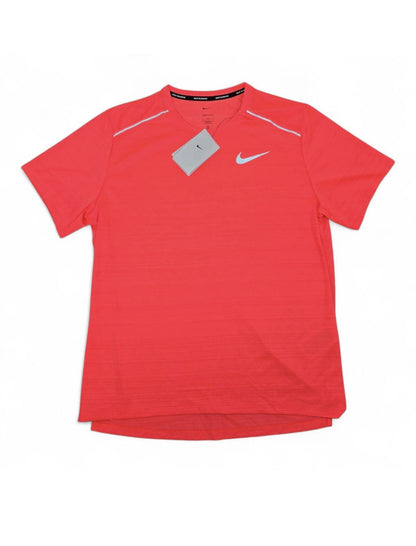 Nike Dri-Fit Miler T-shirt Hot Punch Size Small S FZ4782-674
