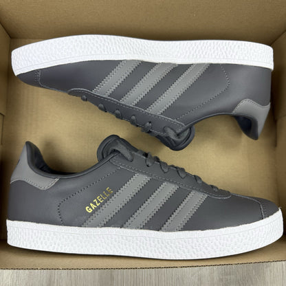 Adidas Originals Gazelle Trainers Grey White Size UK4.5 US5 EU37 1/3 GY8178