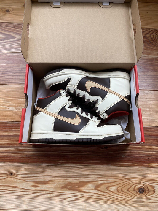 Nike Dunk High Baroque Brown Unisex Kids Trainers UK5 US5.5 EU38 DB2179200 NEW