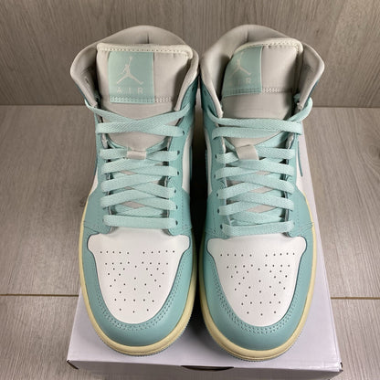 Nike Air Jordan 1 Mid Light Dew Trainers Size UK5.5 US6 EU39 BQ6472-132
