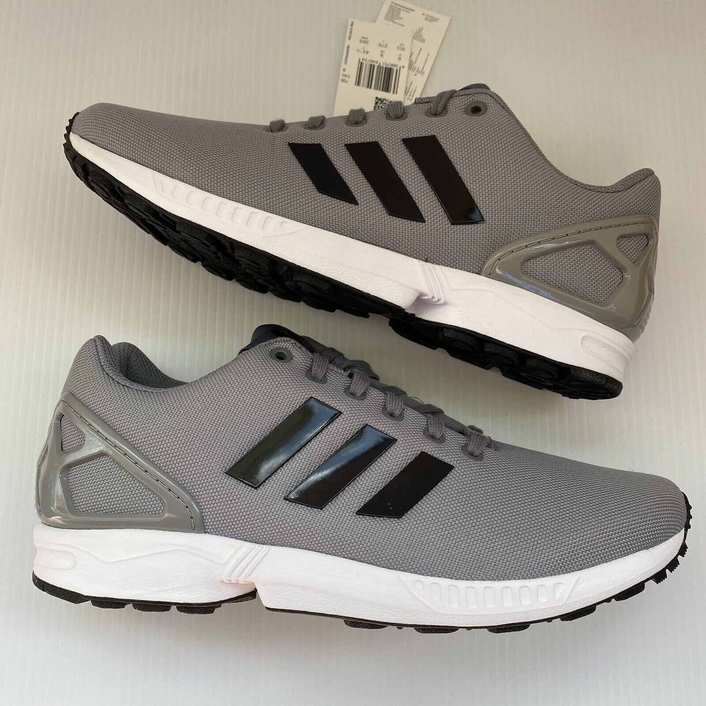 Adidas ZX Flux Mens Trainers Grey White Black UK9 US9.5 EU43 1/3 IF4909 2023 NEW