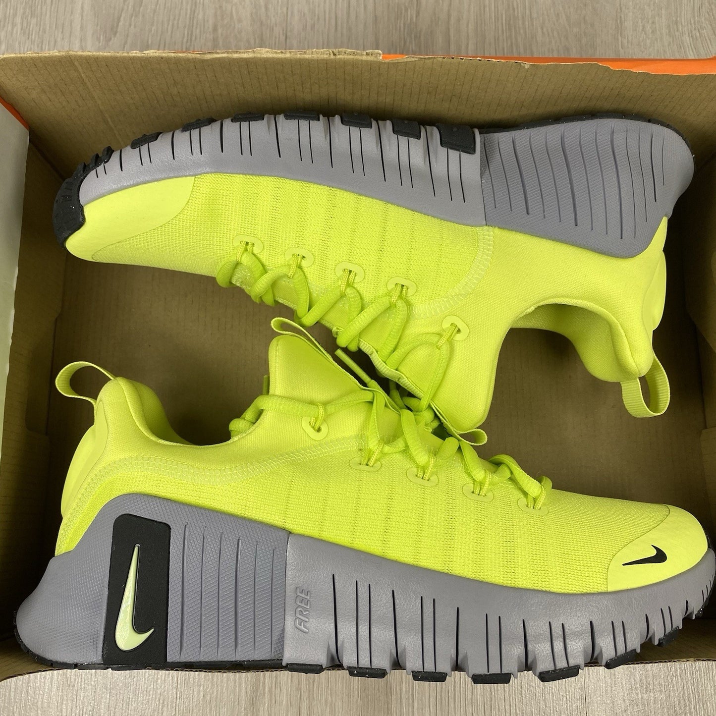 Nike Free Metcon 6 Trainers Light Lemon Twist Size UK7 US8 EU41 FJ7127-700 🆕✅
