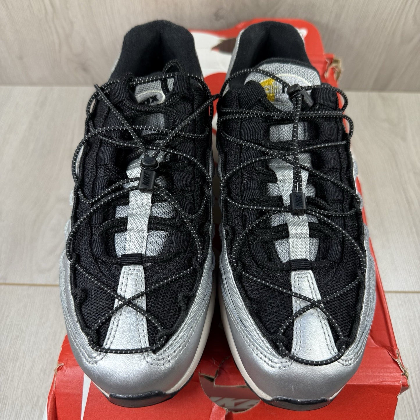 Nike Air Max 95 Trainers Toggle Metallic Silver Size UK3.5 US6 EU36.5 FD0798-001