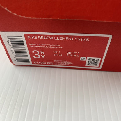 Nike Renew Element 55 Kids Trainers Grey UK3 US3.5 EU35.5 CK4081-002 2019 NEW