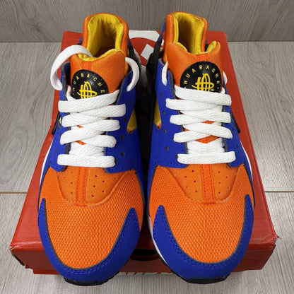Nike Huarache Run Trainers Hyper Royal Yellow Size UK3.5 US4 EU36 654275-421