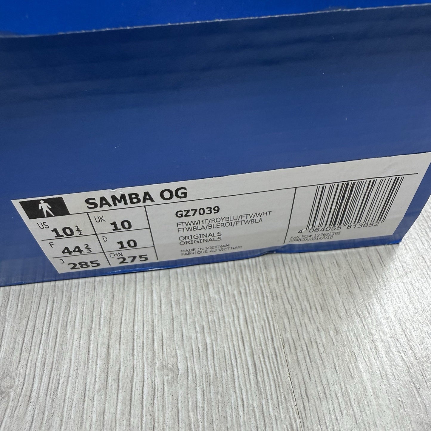 Adidas Samba OG Trainers Tie Dye White Size UK10 US10.5 EU44 2/3 GZ7039