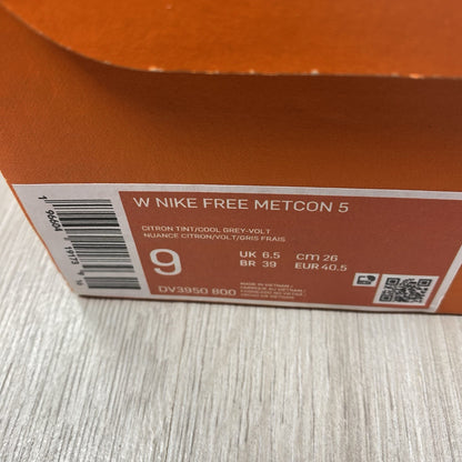 Nike Free Metcon 5 Trainers Citron Tint Volt Size UK6.5 US9 EU40.5 DV3950-800
