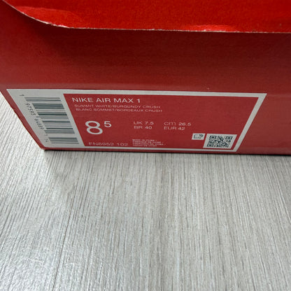 Nike Air Max 1 Burgundy Crush Picante Red