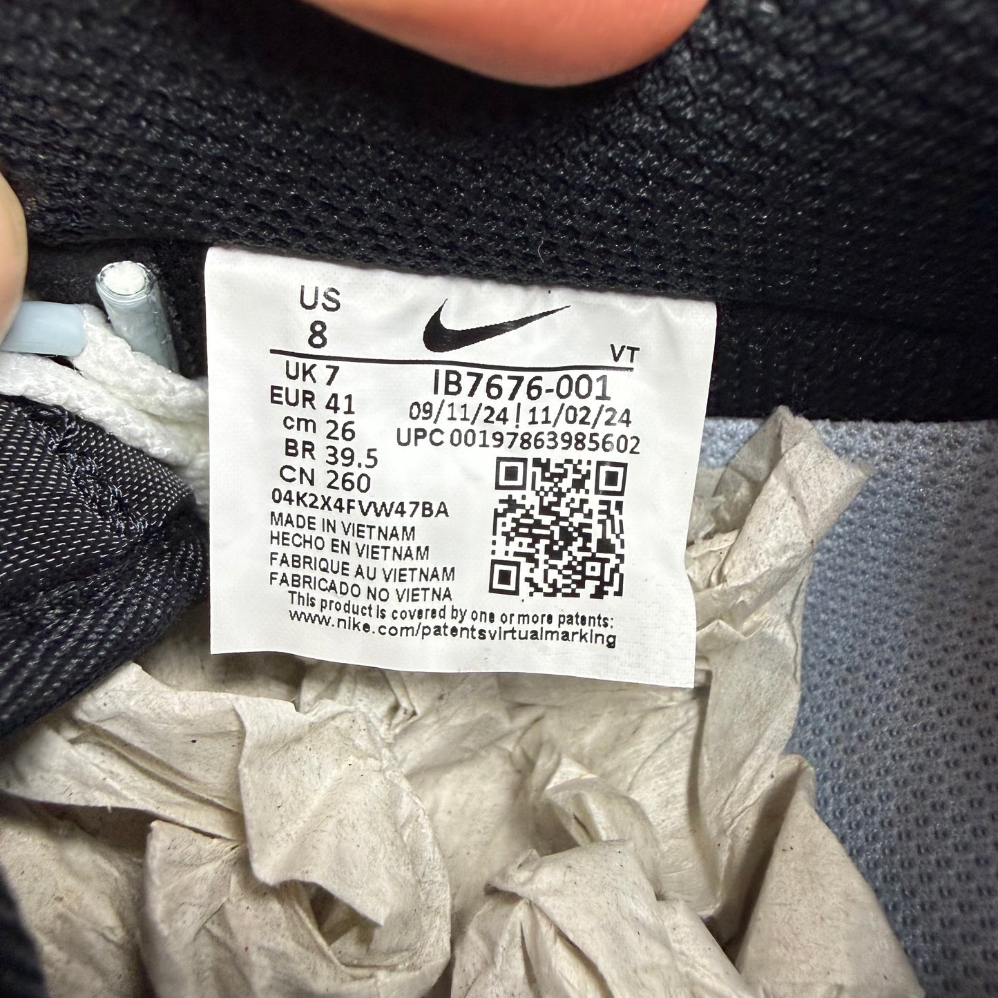 Nike Air Force 1 Low Black Iron Grey