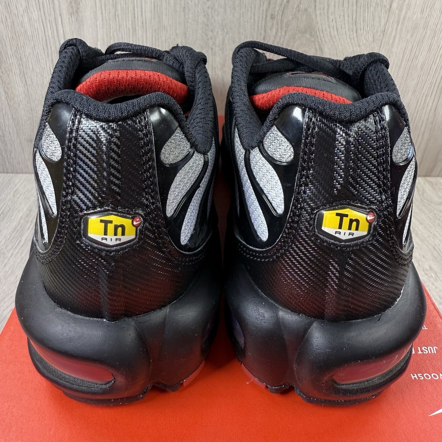 Nike TN Air Max Plus Trainers Black Gradient Red UK6.5 US7.5 EU40.5 CI2299-001 ✅