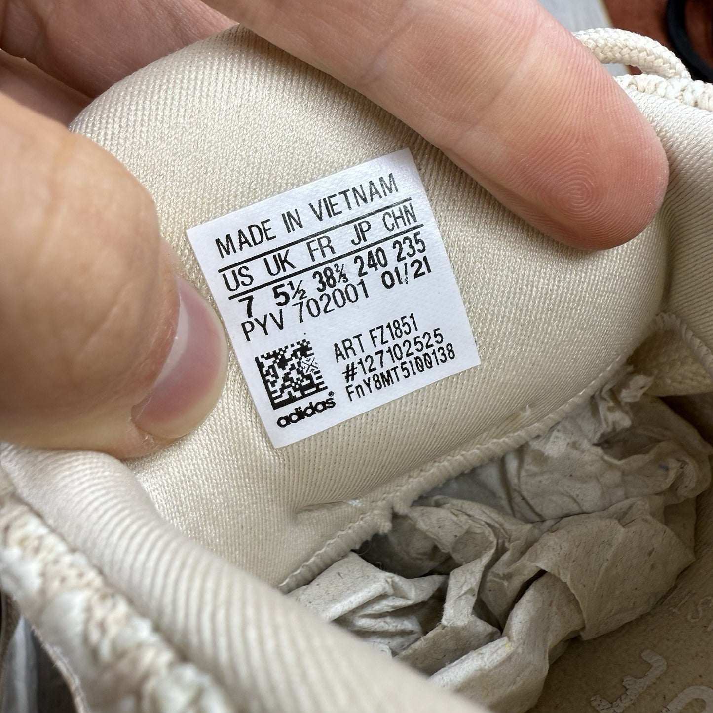 Adidas Ultra Boost 5.0 DNA Trainers Halo Ivory Size UK5.5 US7 EU38 2/3 FZ1851