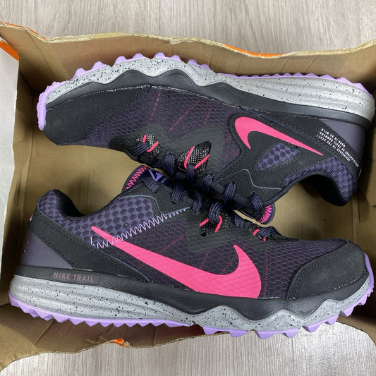 Nike Juniper Trail Trainers Black Pink Size UK3.5 US6 EU36.5 CW3809-014