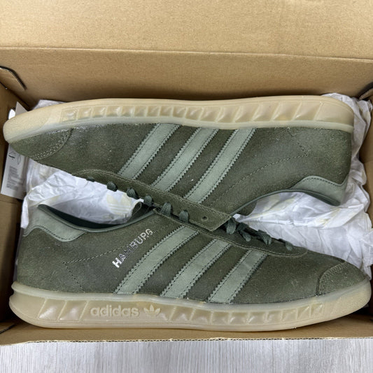 Adidas Originals Hamburg Trainers Base Green UK7 US7.5 EU40 2/3 BB4993