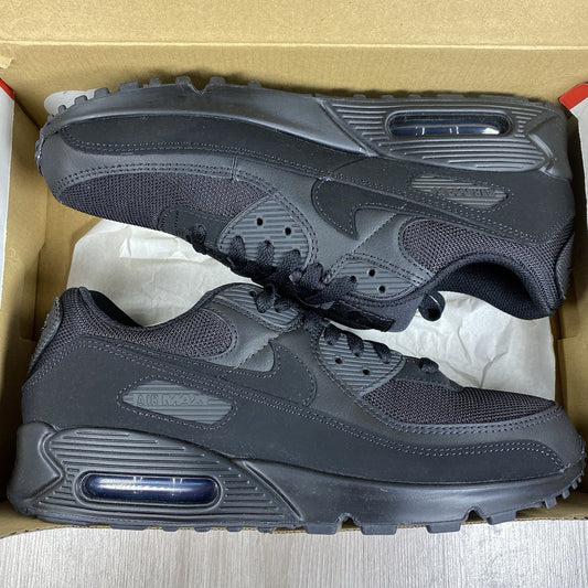 Nike Air Max 90 Trainers Triple Black Size UK10.5 US11.5 EU45.5 CN8490-003