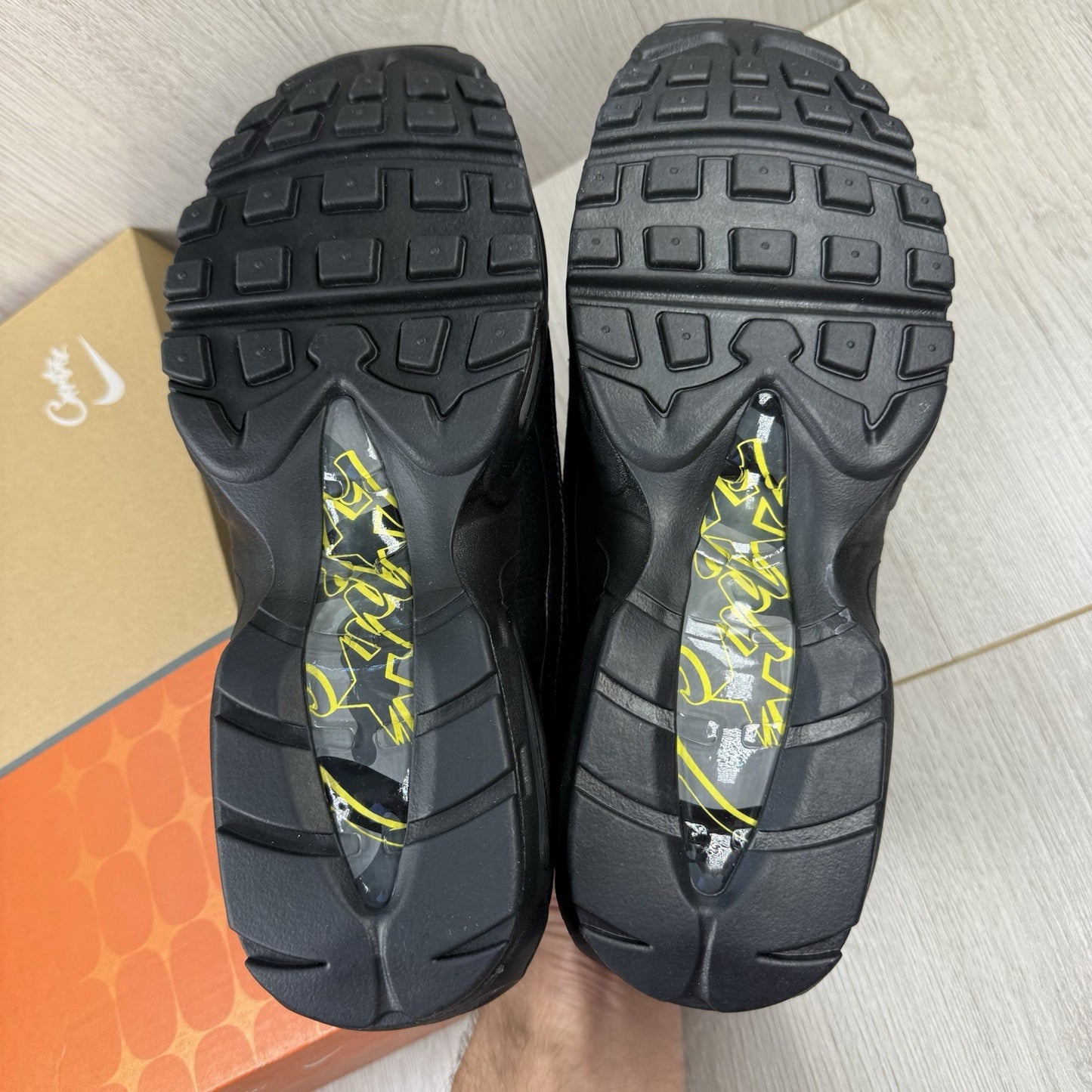 Nike Corteiz Air Max 95 Honey Black Yellow Size UK6.5 US7.5 EU40.5 FB2709-003