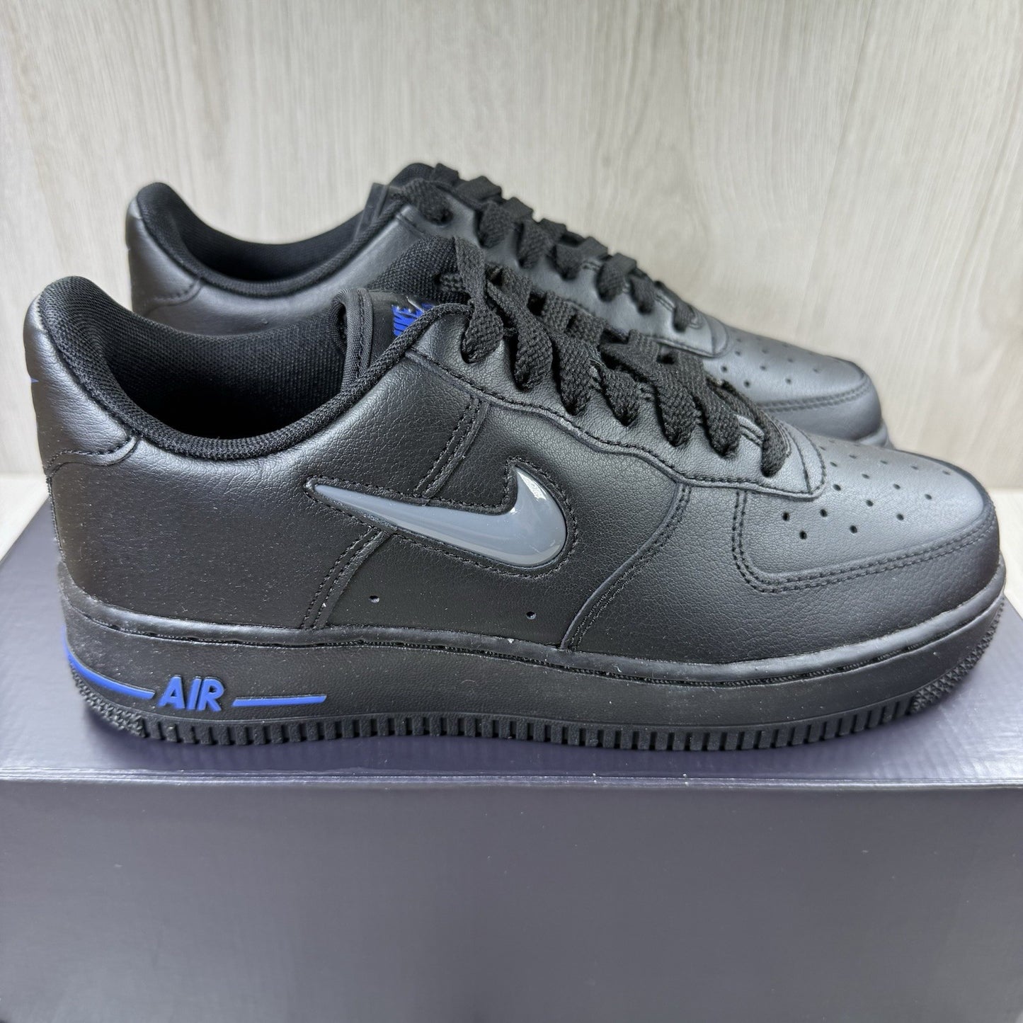 Nike Air Force 1 Jewel Trainers Black Grey Blue Size UK5.5 US6 EU38.5 CT3438-002