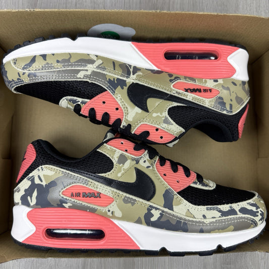 Nike Air Max 90 Trainers Magic Ember Camo Size UK8 US9 EU42.5 IF1721-200