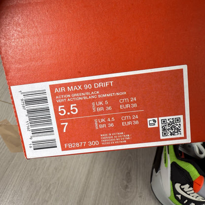 Nike Air Max 90 Drift Trainers Action Green Size UK5 US5.5 EU38 FB2877-300