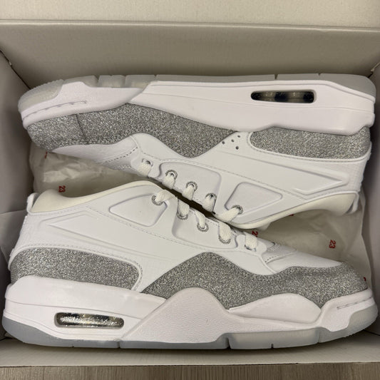 Nike Air Jordan 4 RM Trainers White Metallic Size UK5 US7.5 EU38.5 AQ9129-101