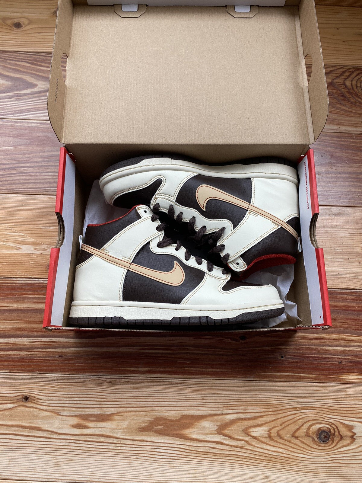 Nike Dunk High Trainers Baroque Brown UK5.5 US6 EU38.5 DB2179-200