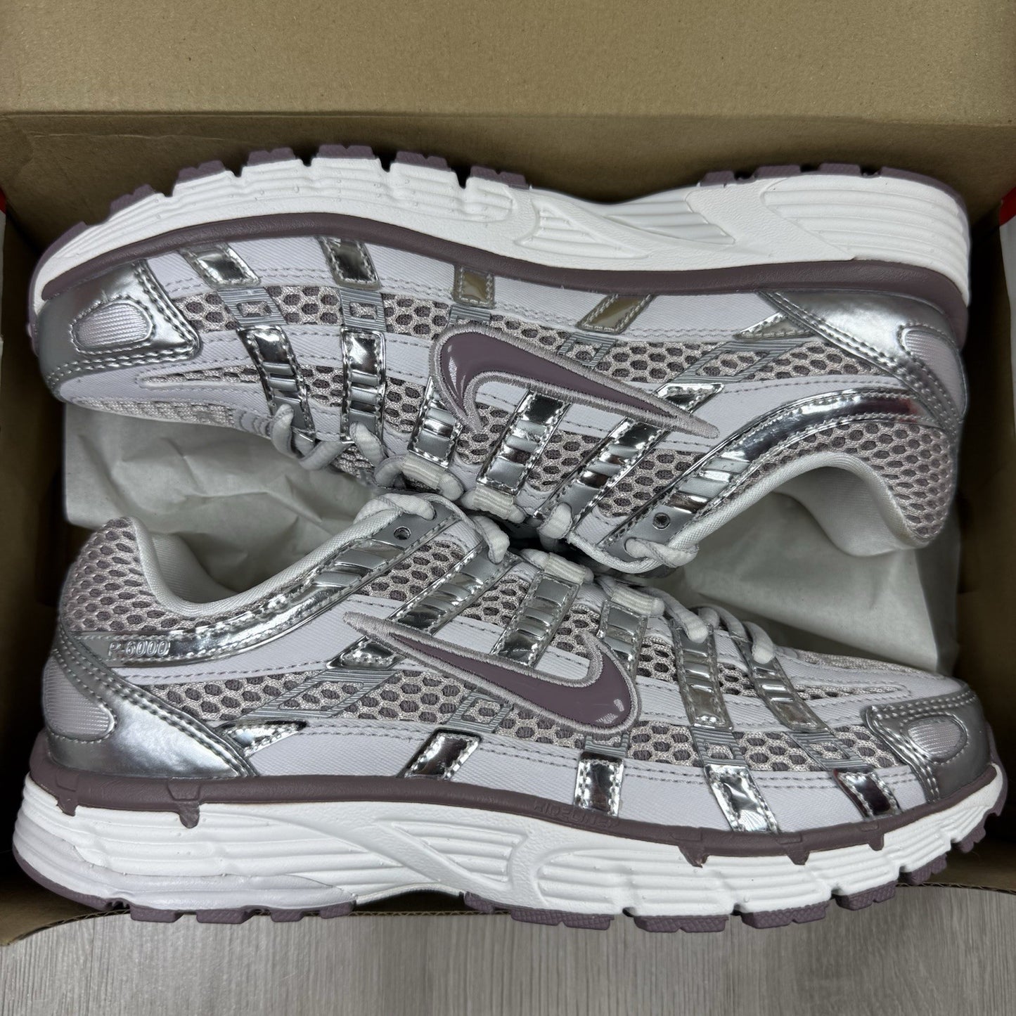 Nike P-6000 Trainers Platinum Violet Vast Grey Size UK3.5 US6 EU36.5 IB4019-019