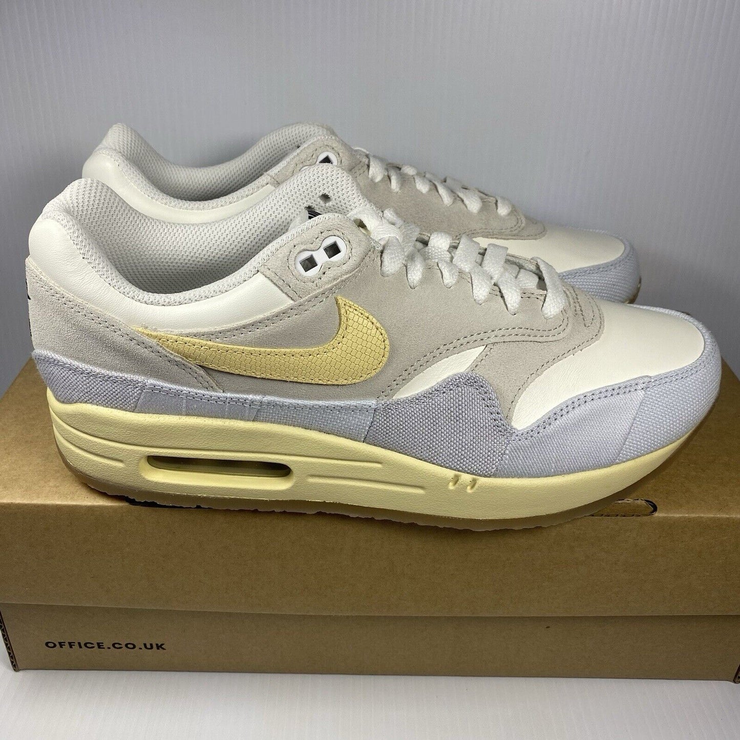 Nike Air Max 1 87 Crepe Unisex Trainers Sail Bone UK7.5 US10 EU42 FJ0698-100 NEW